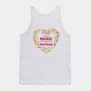 Inspirational MUSIC quote 03 Tank Top